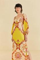 Vestido longo manga cornely Vestido longo manga cornely