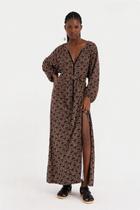 Vestido Longo Manga Estela - cantao - M Vestido Longo Manga Estela - cantao - M