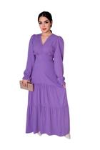 Vestido Longo Manga Longa Outono Inverno Moda Evangelica