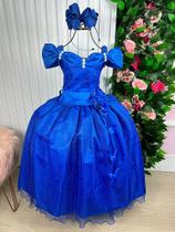 Vestido Longo Manga Princesa Azul Royal - Marie Vestido Longo Manga Princesa Azul Royal - Marie