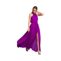 Vestido Longo Maxi Boho Feminino Com Fenda Alta Para Praia, Verão E Festas XXL