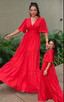 Vestido longo meia manga Vestido longo meia manga