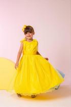 Vestido Longo Mel Amarelo para Crianças - Marie Vestido Longo Mel Amarelo para Crianças - Marie