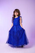 Vestido Longo Mel Azul Royal Damas Formatura Apresentação Vestido Longo Mel Azul Royal Damas Formatura Apresentação