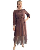 Vestido longo miravest feminino ref: mir262166