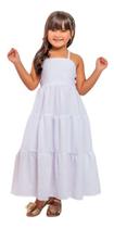 Vestido Longo Moda Infantil Lançamento Tendência Midi Menina - Mimos da Babih
