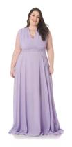 Vestido Longo Multiformas Plus Size G1 ao G4 Casamento/Madrinha/Festa Saia Godê(50/64)