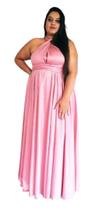 Vestido Longo Multiformas Plus Size G1 ao G4 Casamento/Madrinha/Festa Saia Godê