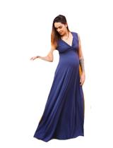 Vestido Longo Munique Liso Gestante MATTERNA