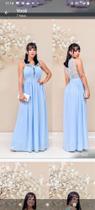 Vestido longo no crepe sifon Vestido longo no crepe sifon