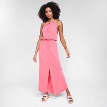 Vestido Longo Oh,Boy! Cavado e Fenda Frontal