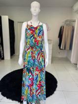 Vestido longo penas Vestido longo penas