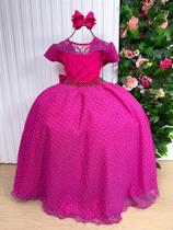 Vestido Longo Pink Giovanella para Crianças Vestido Longo Pink Giovanella para Crianças