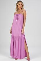Vestido Longo PKS Viscose Lilás