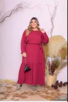 Vestido longo plus