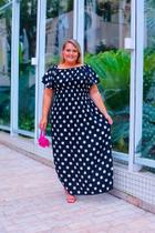 Vestido Longo Plus Size Ciganinha Tamanho Grande