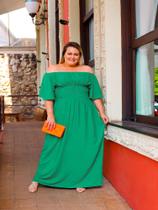 Vestido Longo Plus Size Ciganinha Tamanho Grande