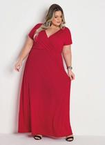 Vestido Longo Plus Size Evangelico Grande Do 44 ao 70 Festa Casual