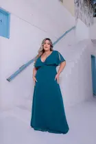 Vestido longo plus size festa Vestido longo plus size festa