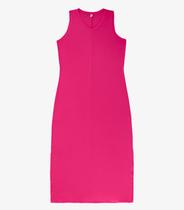 Vestido Longo Plus Size Infinita Cor Rosa