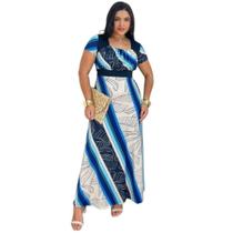 Vestido Longo Plus Size Jéssica Moda Evangélica Feminina