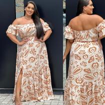 Vestido longo plus size