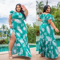 Vestido longo plus size