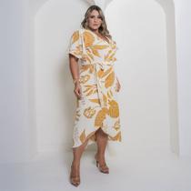 Vestido Longo Plus Size Moda Sofisticada Evangelica