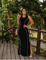 Vestido Longo PLus Size Regata Viés Moda Evangélica Feminina