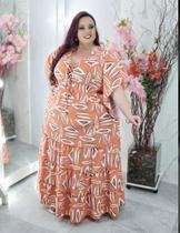 Vestido Longo Plus Size tam 52 ao 56