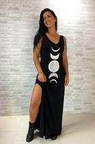 Vestido Longo Regata Fases da Lua