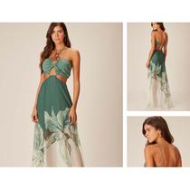 Vestido longo resort MC Phalaina Opsis Marine Vestido longo resort MC Phalaina Opsis Marine