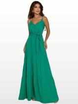 Vestido Longo Rodado Camadas Elegante Casual Vestido Longo Rodado Camadas Elegante Casual