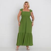 Vestido Longo Rodback Leve Confortável Feminino Longuete Básico Duna