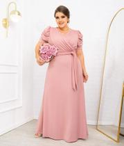 Vestido longo Rosa Bebe