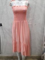 Vestido longo rose
