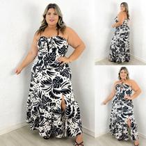 Vestido Longo sem alça Plus Size Vestido Longo sem alça Plus Size