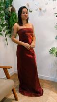 VESTIDO LONGO sem alça VERMELHO - BLESSEDSCS VESTIDO LONGO sem alça VERMELHO - BLESSEDSCS