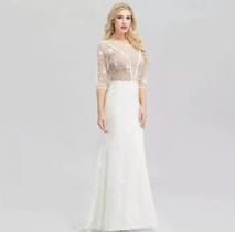 Vestido longo sereia Ever pretty