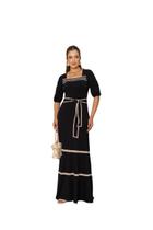 Vestido Longo Sianinha Luciana Pais ( 93980 ) Moda Evanelica