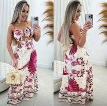 Vestido longo Tam único