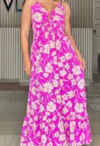 Vestido longo tecido duna/ brilho tamanho 38 ao 44