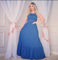 Vestido longo tencel jeans Vestido longo tencel jeans