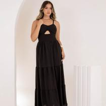 Vestido Longo Tendência Outono Em Alta Coração Romântico