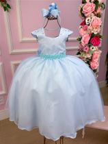 Vestido Longo Valentina Azul Bebê - Giovanella Vestido Longo Valentina Azul Bebê - Giovanella