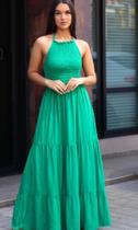 Vestido longo verde