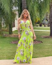 Vestido longo verde