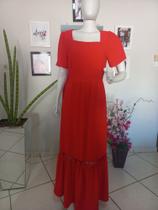 Vestido longo vermelho carol Vestido longo vermelho carol