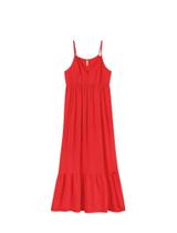 vestido longo vermelho de alça