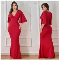 Vestido longo vermelho
